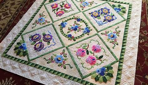 Sewing & Quilt Gallery Wonderful Wool Applique Quilt