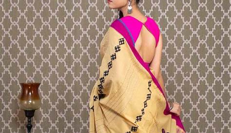 chennur silk kalamkari Applique work saree online