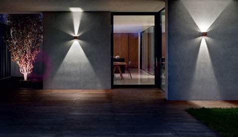 Applique LENTE E27 per esterno parete moderna alluminio EXCLUSIVE LIGHT