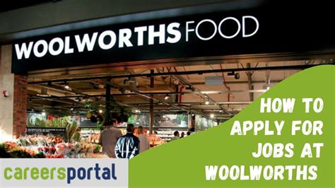 apply for job at woolworths supermarket