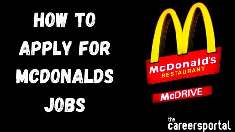 apply for mcdonald's job near me