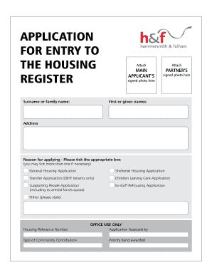 apply for the housing register