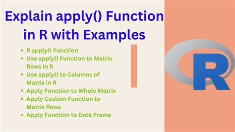 Apply Function(X) In R