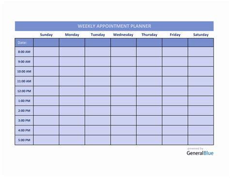 Appointment Scheduling Template Excel