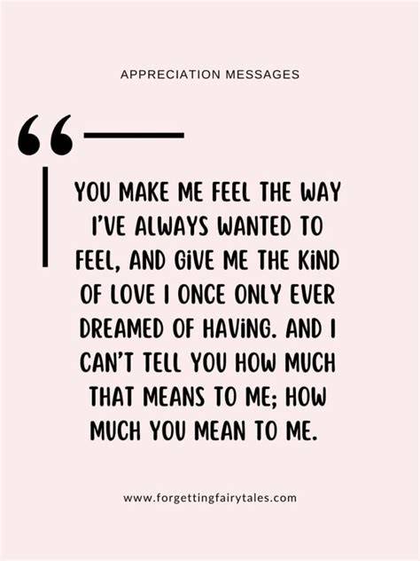 Appreciation in Love