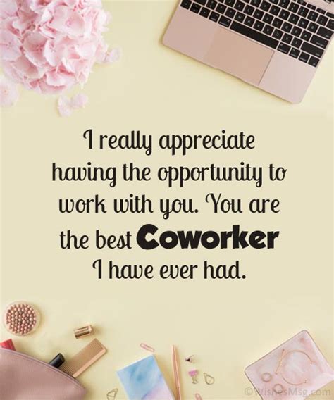 appreciation words to colleague for good work