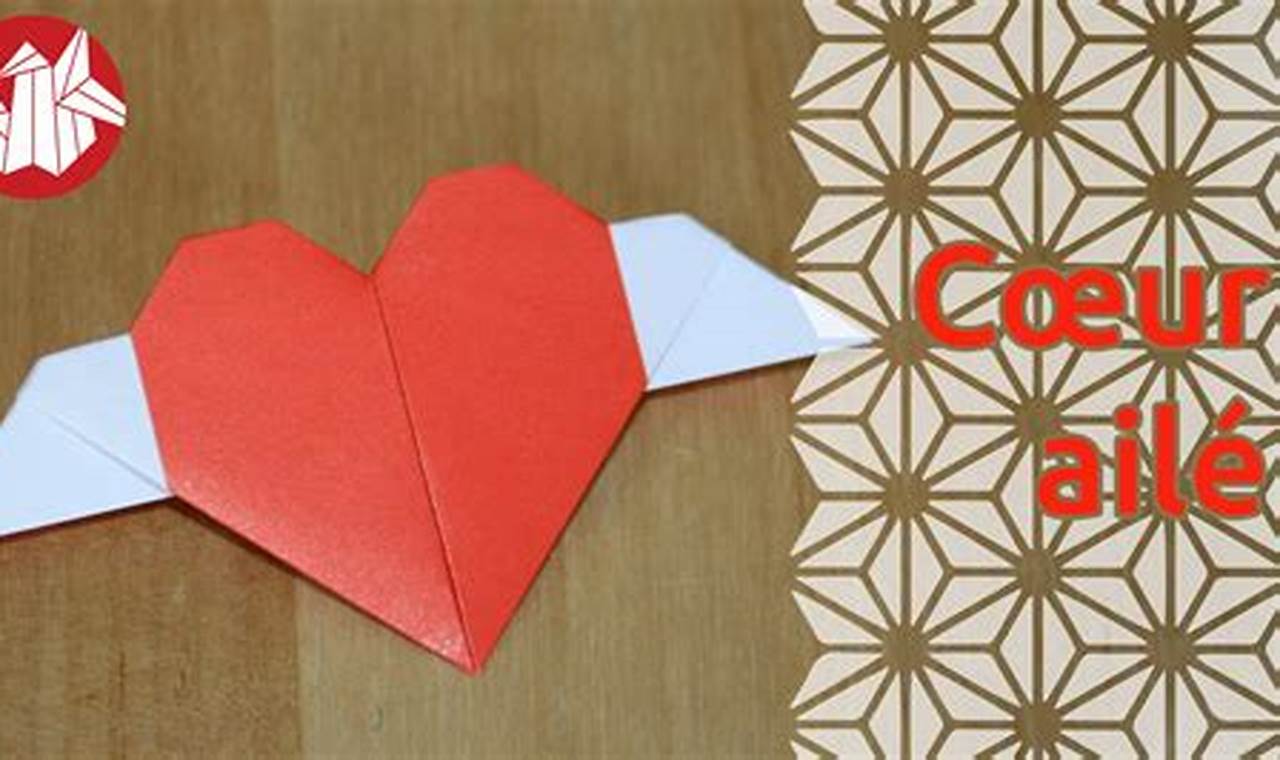apprendre a faire un coeur en origami