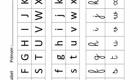 Exercice écriture alphabet | Ecriture alphabet, Apprendre l'alphabet