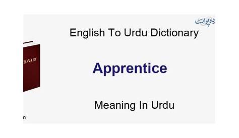 Jobs Vocabulary in English with Urdu meanings