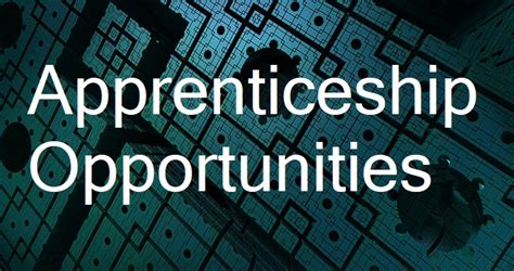 apprenticeship opportunities