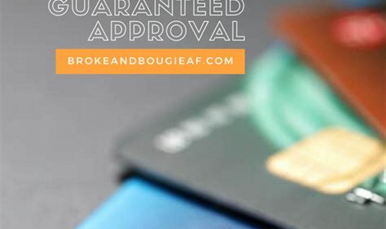 approval credit cards for bad credit