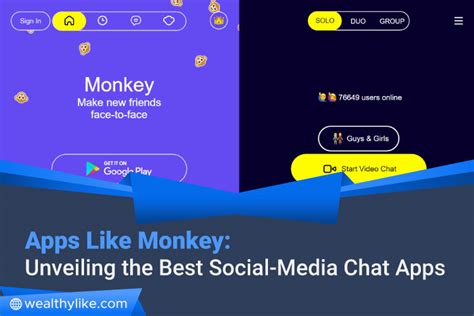 apps like monkey and omega chat