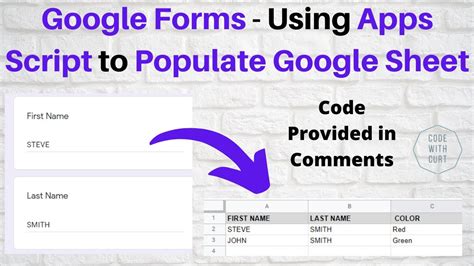 apps script for google forms