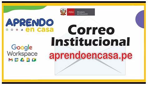 Activar, abrir correo institucional de aprendo en casa Perú - YouTube