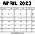 april 2023 calendar printable pdf
