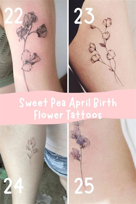 Powerful April Flower Tattoo Designs References