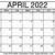 april free printable calendar 2022