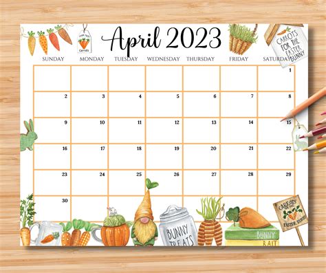 april 2023 calendar easter date
