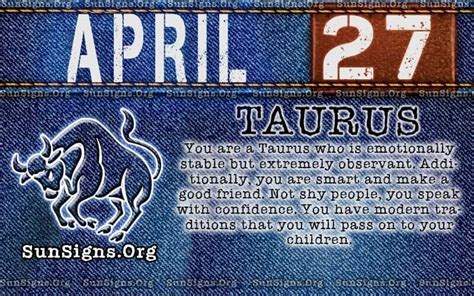 april 27 zodiac sign