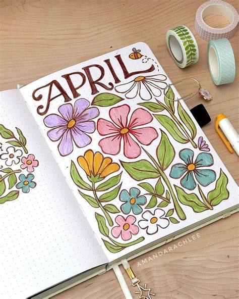 Inspiring April Bullet Journal Ideas