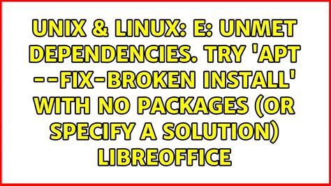 apt How to fix fix broken install command (due to zoom installation) Ask Ubuntu