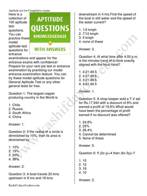 aptitude test questions and answers pdf in tamil