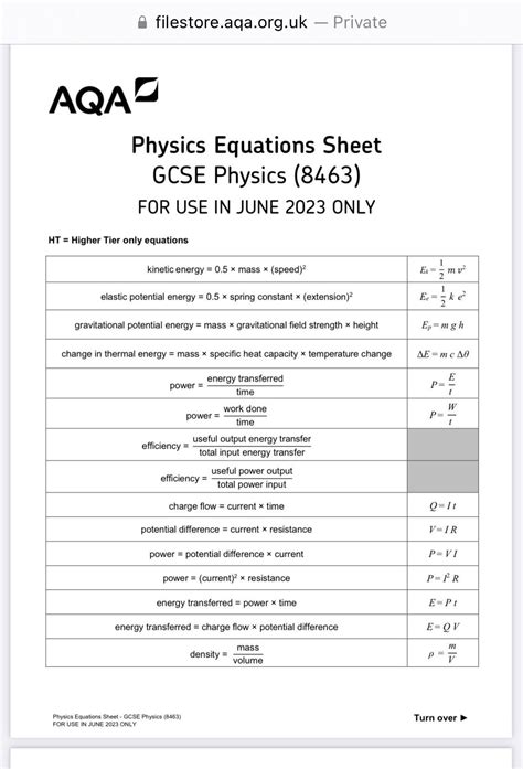 aqa gcse physics syllabus 2023