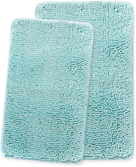 Aqua Colored Bath Mats