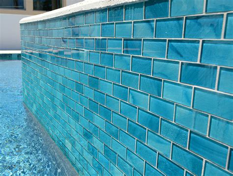 aqua pool tile