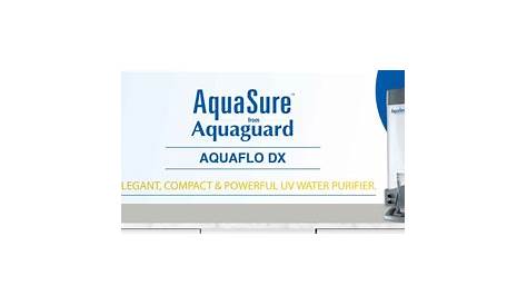 Buy Eureka Forbes Aquasure Aquaflow DX 4.5 L UV Electric