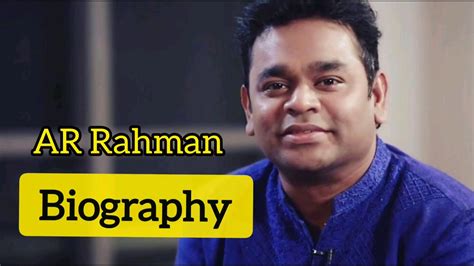 ar rahman short biography