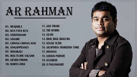 ar rahman songs hindi