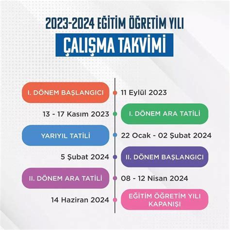 ara tatil ne zaman 2023 2024