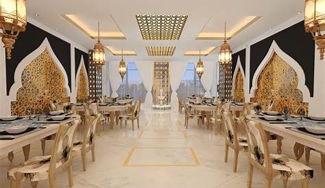 SMALL BANQUET ROOM ARABIC STYLE RESTAURANT INTERIOR by Maria