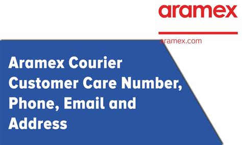 aramex courier customer care number