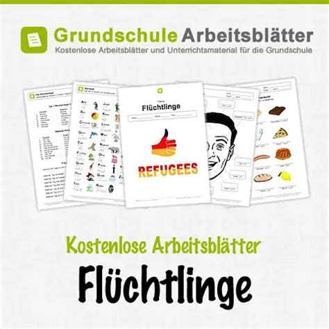 Deutsch Für Flüchtlinge Arbeitsblätter Kostenlos Pdf Worksheets