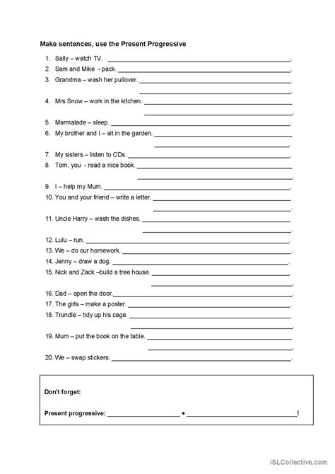 Present progressive bei questions Erklärung, Übungen + Lösungen meinUnterricht