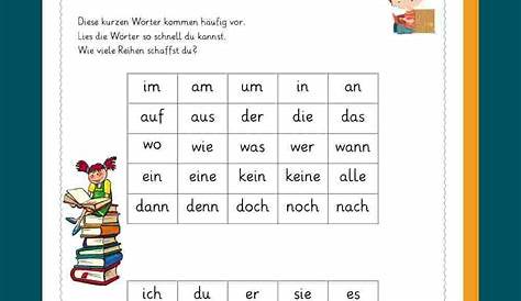 Lesetempo Aufbauen: Silbenteppiche ganzes Lesen 1 Klasse Arbeitsblätter