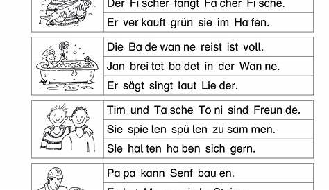 Arbeitsblätter grundschule, Deutsch aufgaben, Lesen lernen 1 klasse