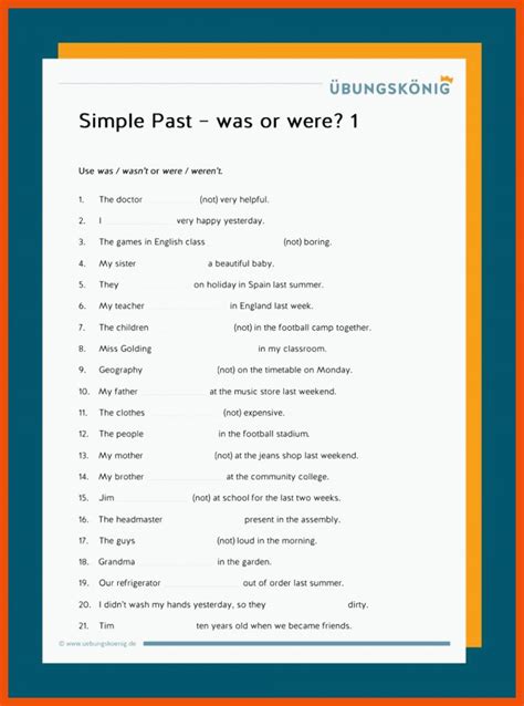 SIMPLE PAST TENSE to be Simple past tense, Past tense, Tenses