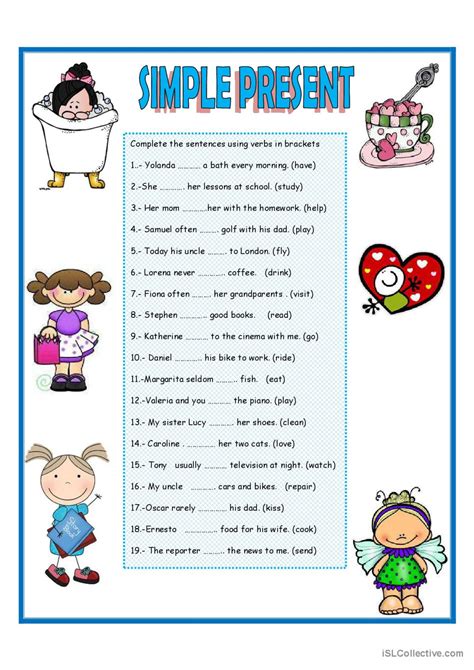 Simple Present As20 worksheet