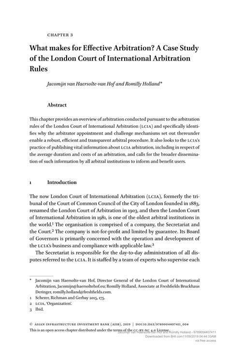 arbitration case study in construction