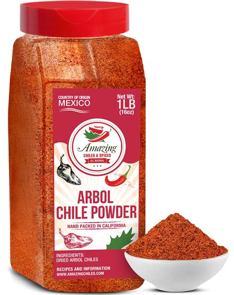 arbol chile powder dry conversion