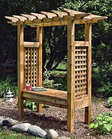 Arbor Bench Design Ideas