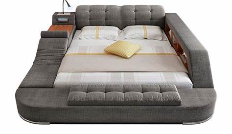Arbuzz Modern Smart Bed King Size Grey