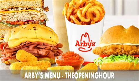 Arby's menu in Lethbridge, Alberta, Canada