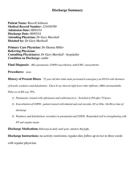 Arc Discharge Summary