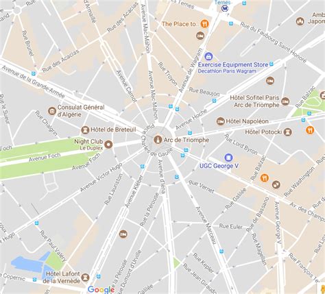 Carte Arcs de Triomphe en France © FrenchMoments French Moments