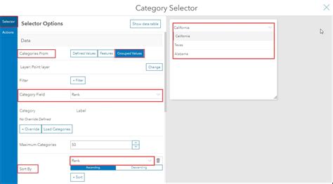 Arcgis Dashboard Add Category Selector