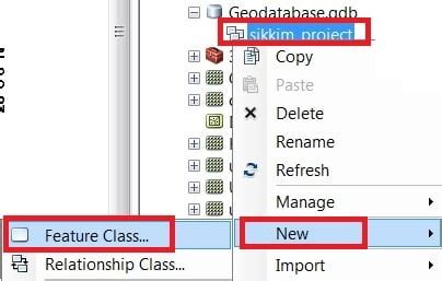 arcgis pro create new point feature class